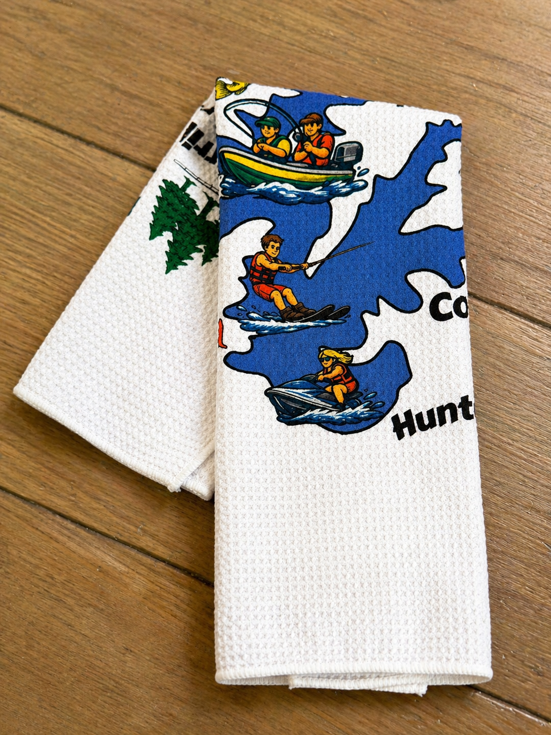 Lake Norman in a Nutshell (Tea) Towel