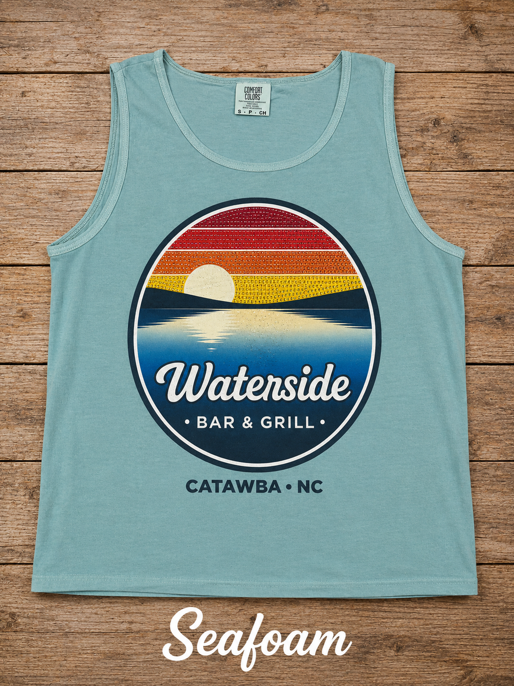 Waterside Bar & Grill Sunset Bling Tank