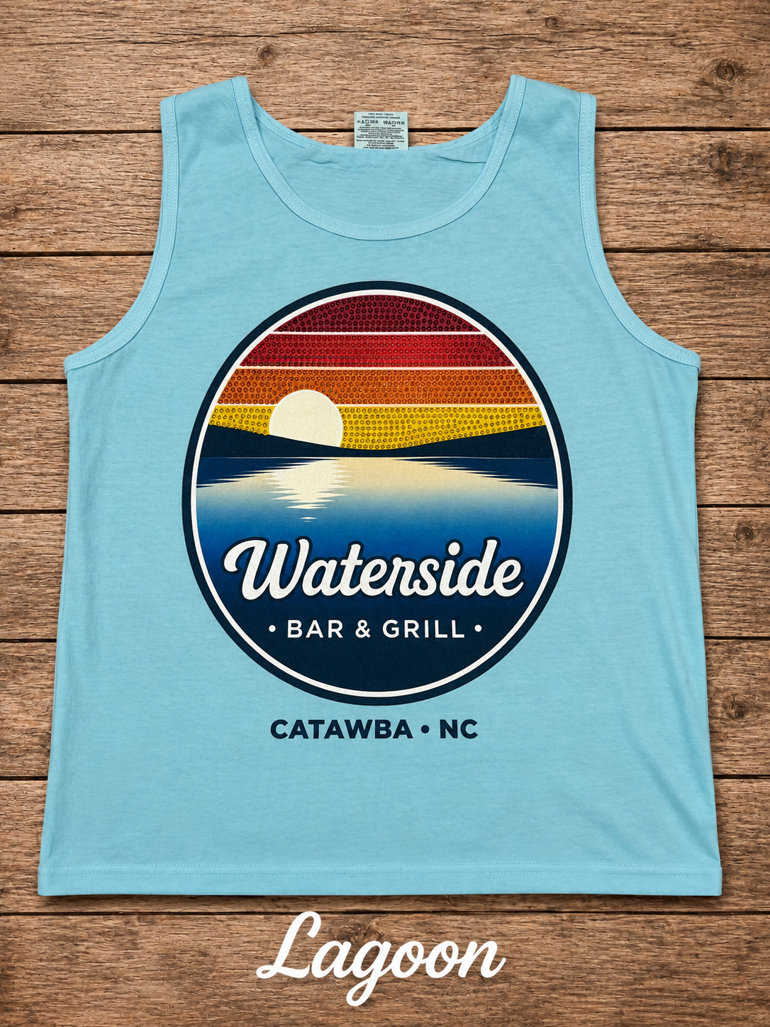 Waterside Bar & Grill Sunset Bling Tank