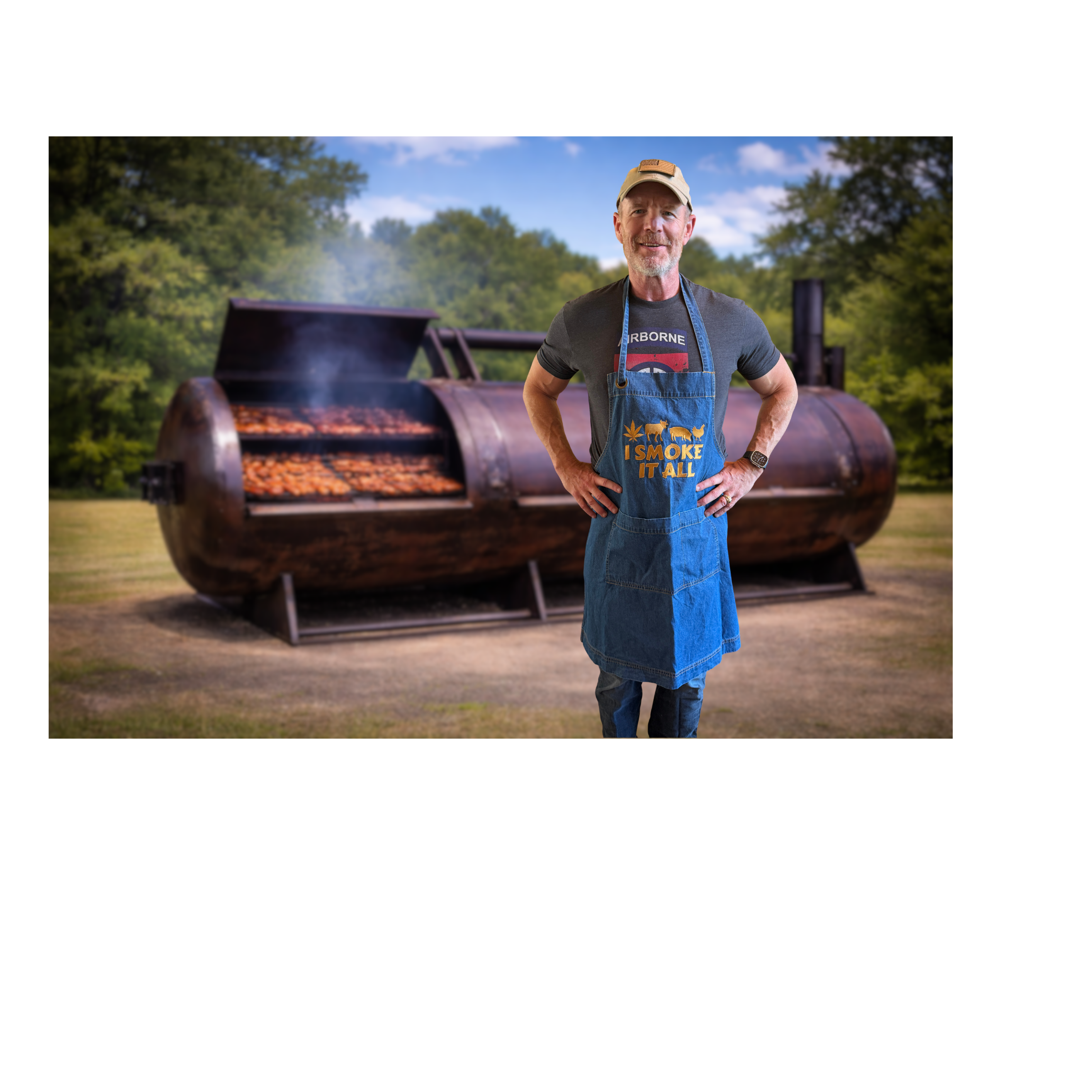 Pit Boss Denim Apron — Built for Handling the Meat
